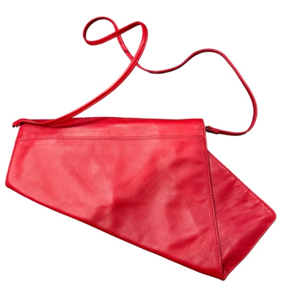 Vintage Badgley Mischka Red Purse Bag Handbag - Picture 2 of 4